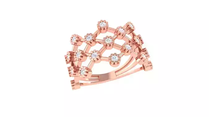 Fancy Stylish Ring 3dm STL OBJ FBX Renders Details