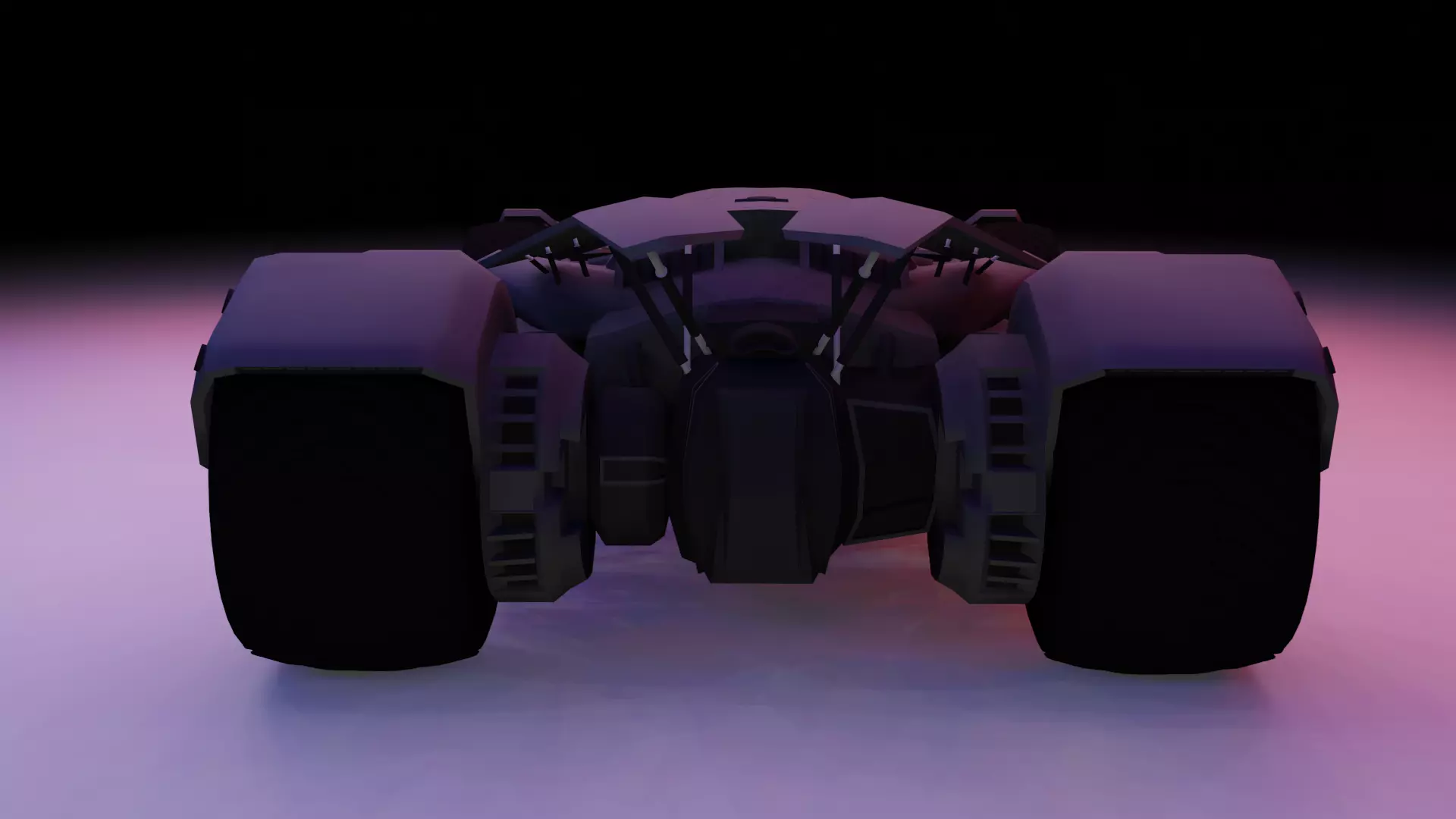 BATMAN CAR FULL RIGGED FULL GOOD MATIRIAL 3D model