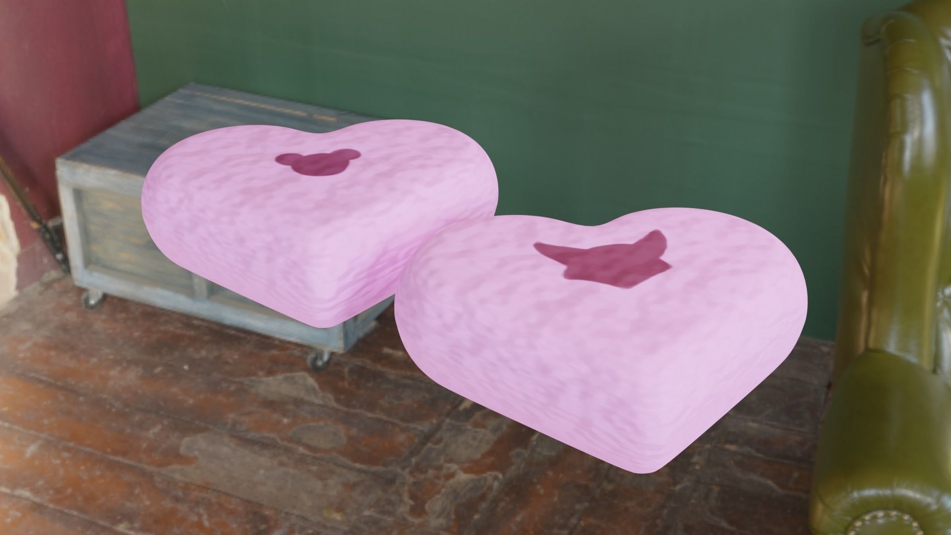 Candy heart Free 3D model_9