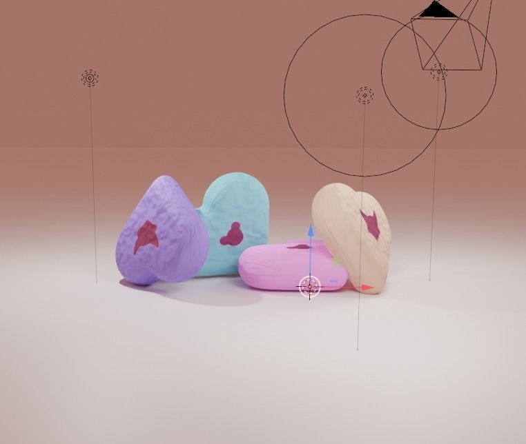 Candy heart Free 3D model_1