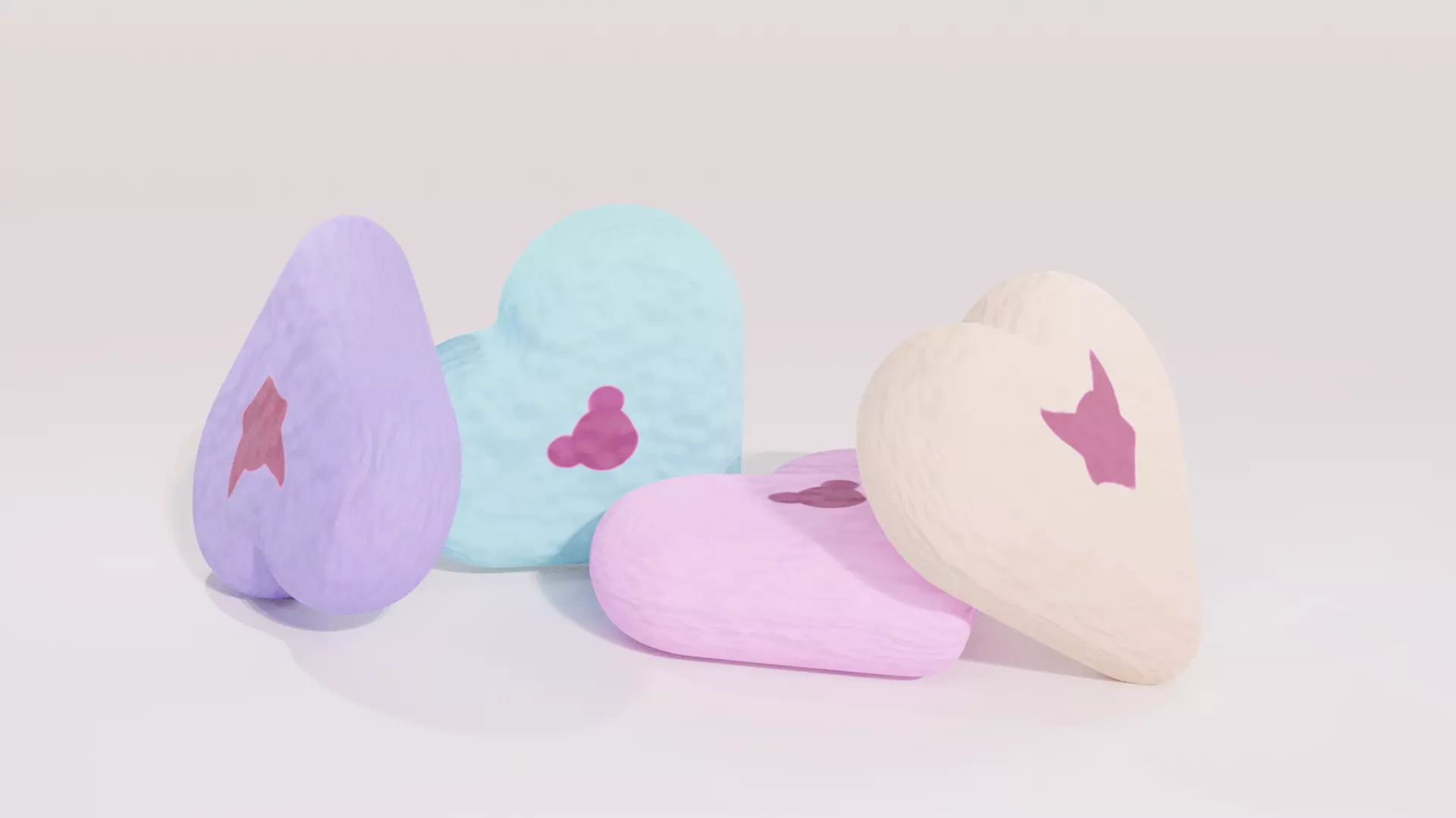 Candy heart Free 3D model_0