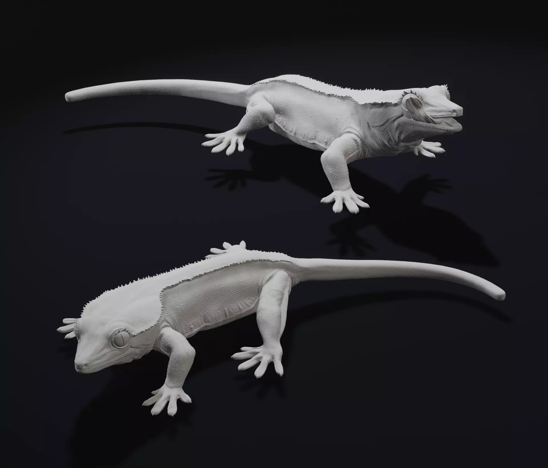 Crested Gecko Lizard Pet 3D Print Model 3D print model