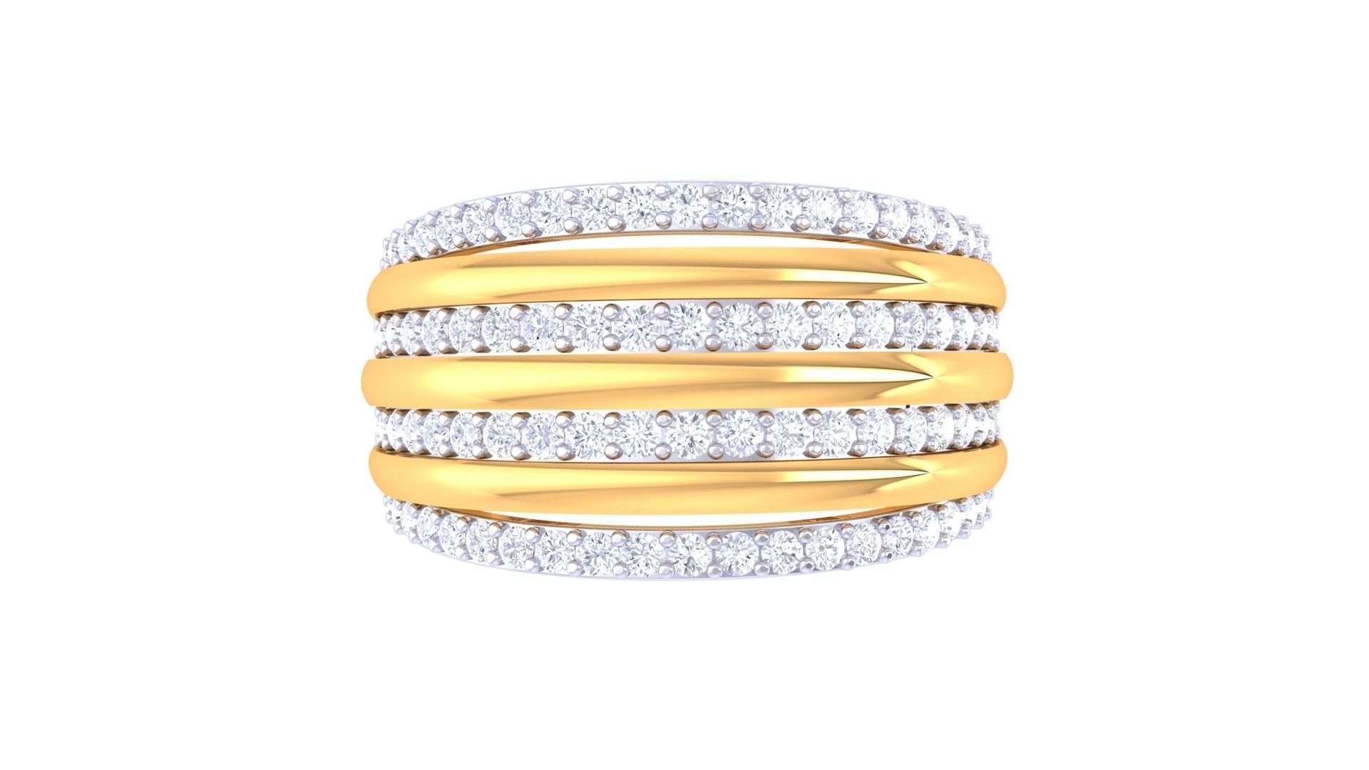 Fancy Stylish Ring 3dm STL OBJ FBX Renders Details 3D print model_3