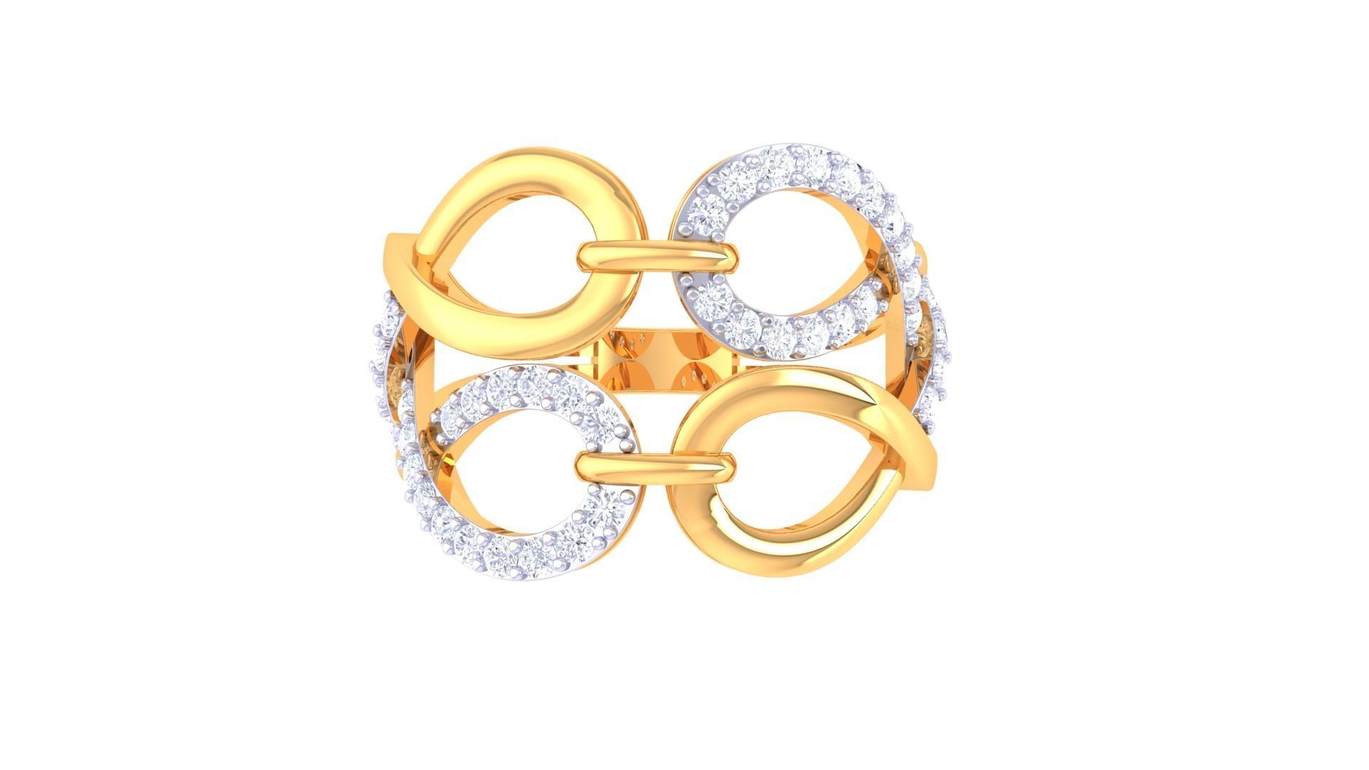 Fancy Stylish Ring 3dm STL OBJ FBX Renders Details 3D print model_3