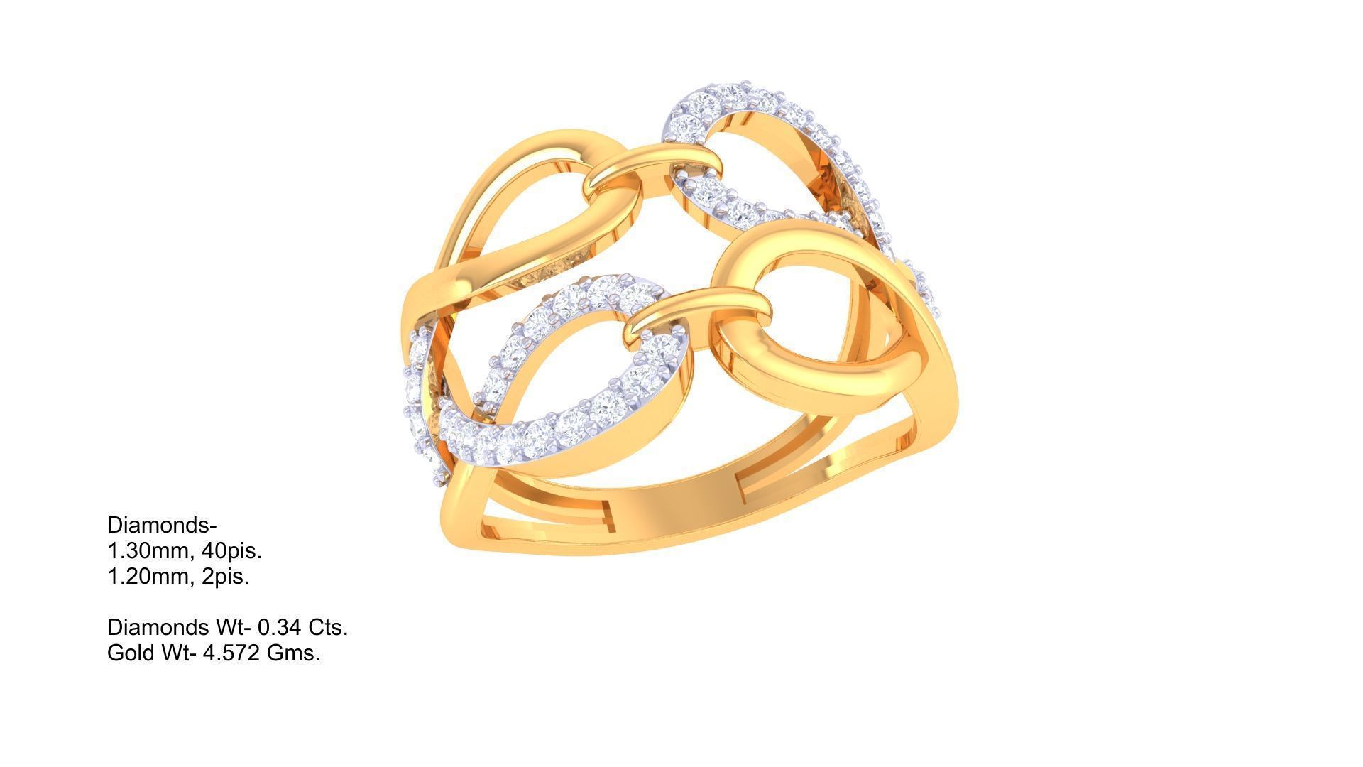 Fancy Stylish Ring 3dm STL OBJ FBX Renders Details 3D print model_1