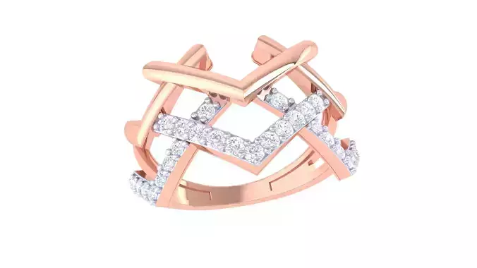 Fancy Stylish Ring 3dm STL OBJ FBX Renders Details