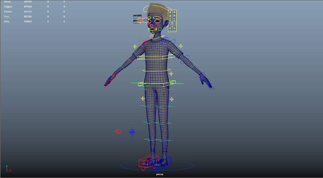 Cartoon Man Rigged 3D model rigged | CGTrader