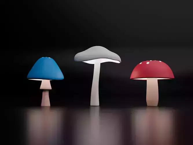 Mushroom three shaped lamps