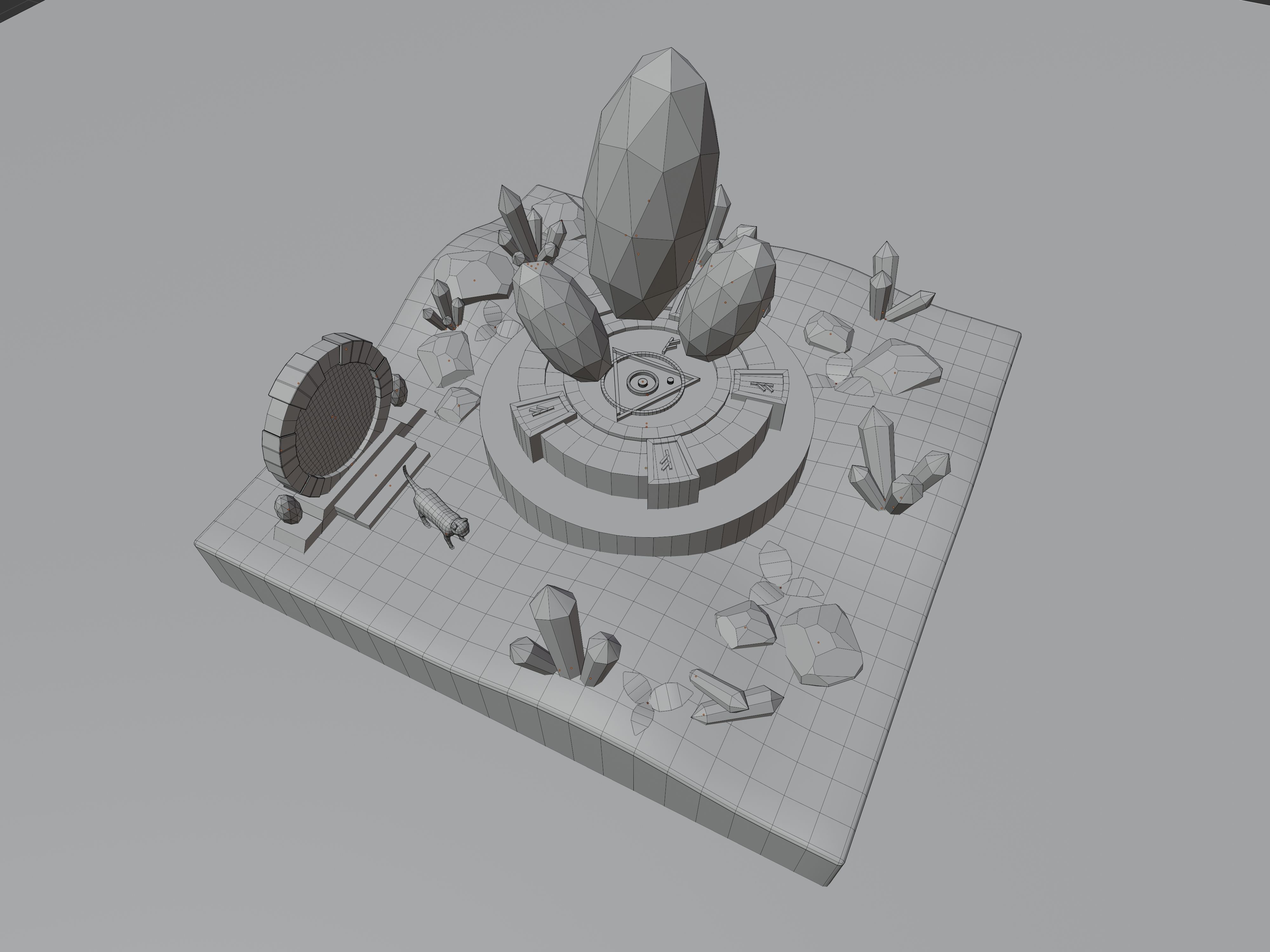 Crystal land 3D model_3