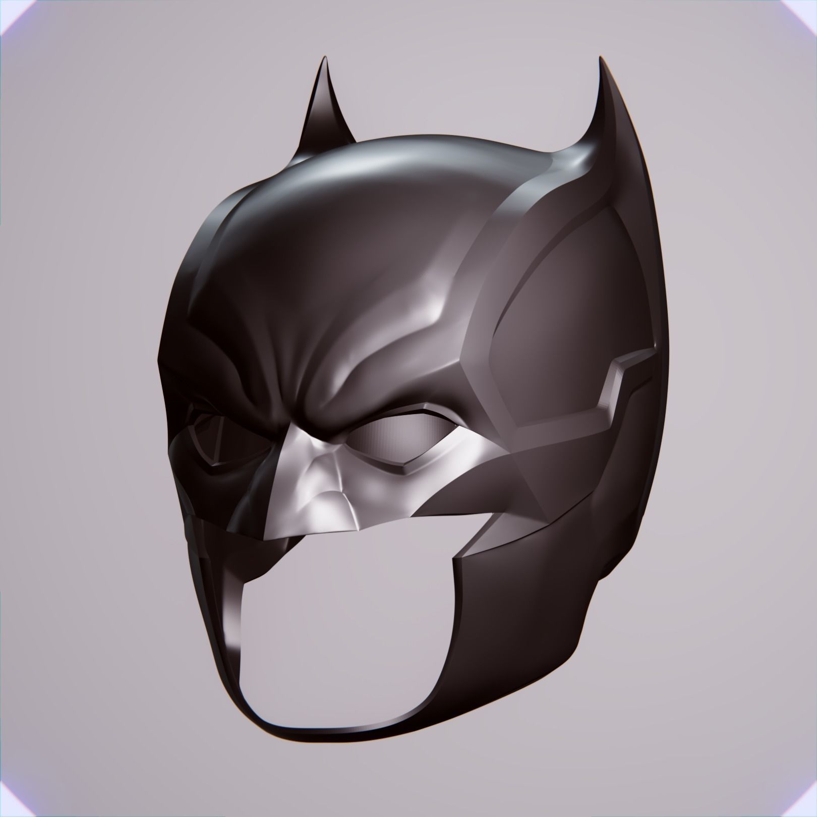 BATMAN DAMNED COWL AND NECK CHEST 3D print model_6