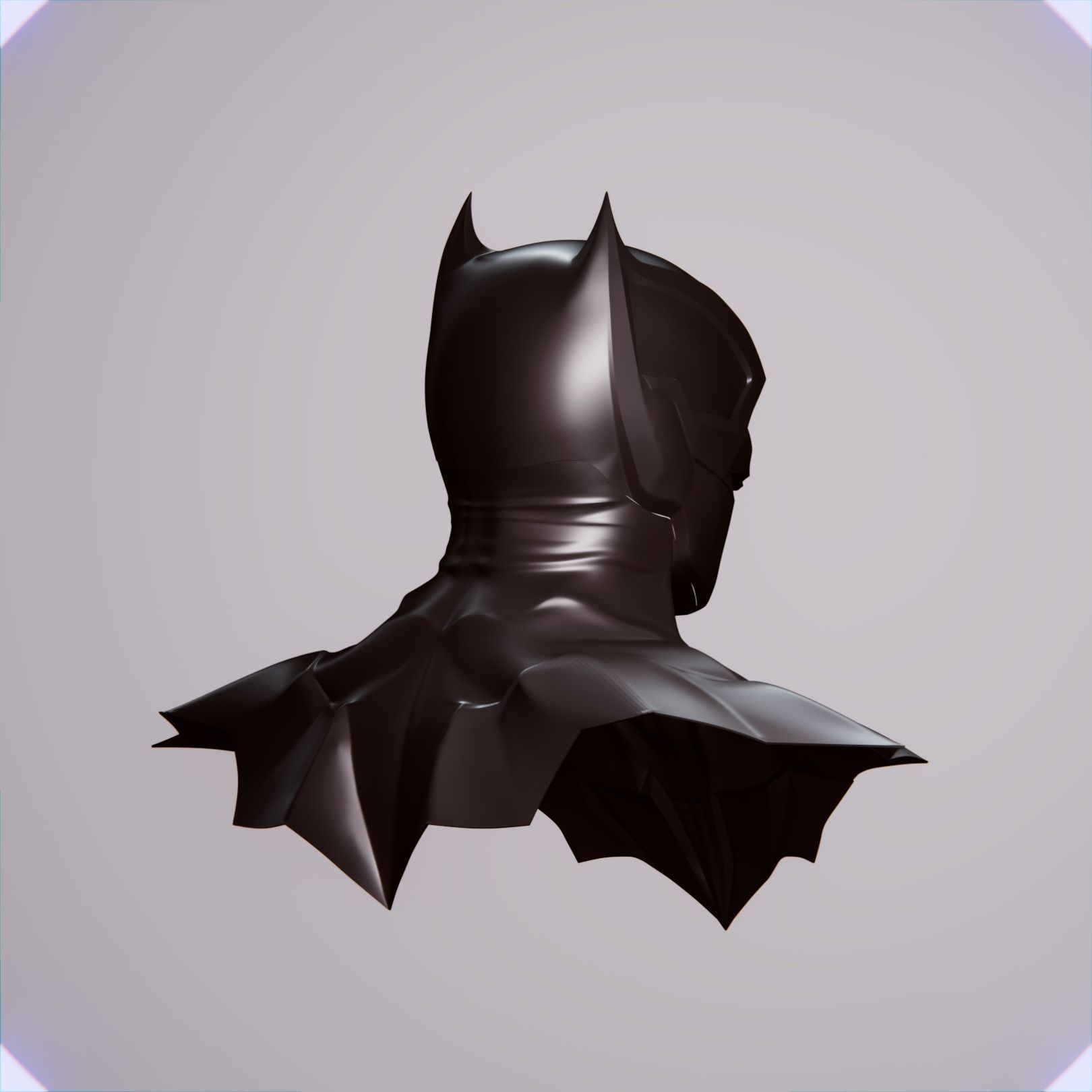 BATMAN DAMNED COWL AND NECK CHEST 3D print model_3