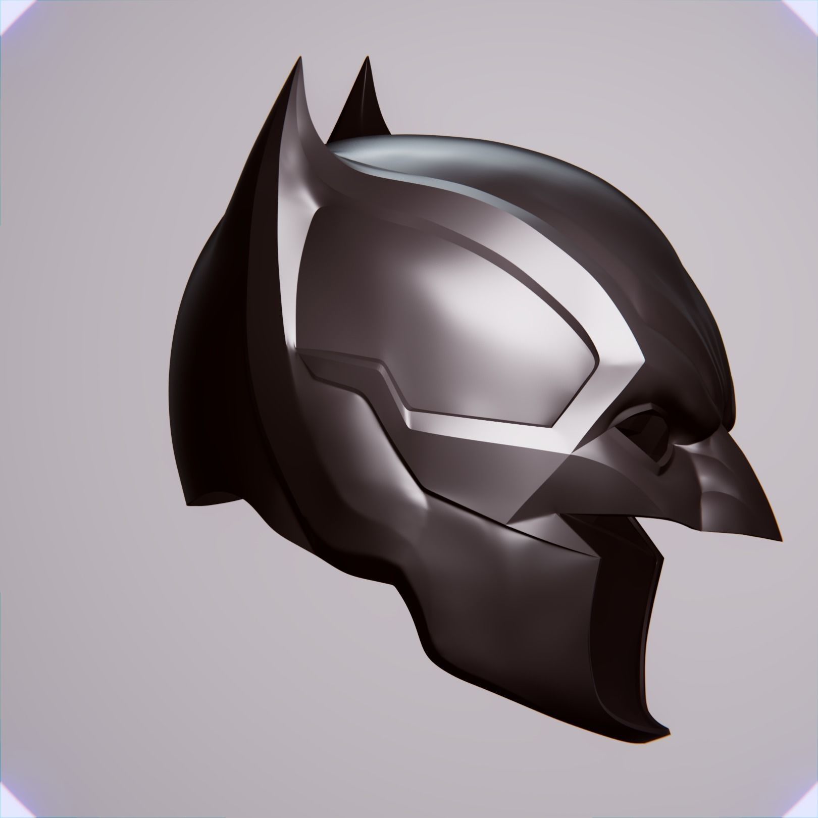 BATMAN DAMNED COWL AND NECK CHEST 3D print model_7