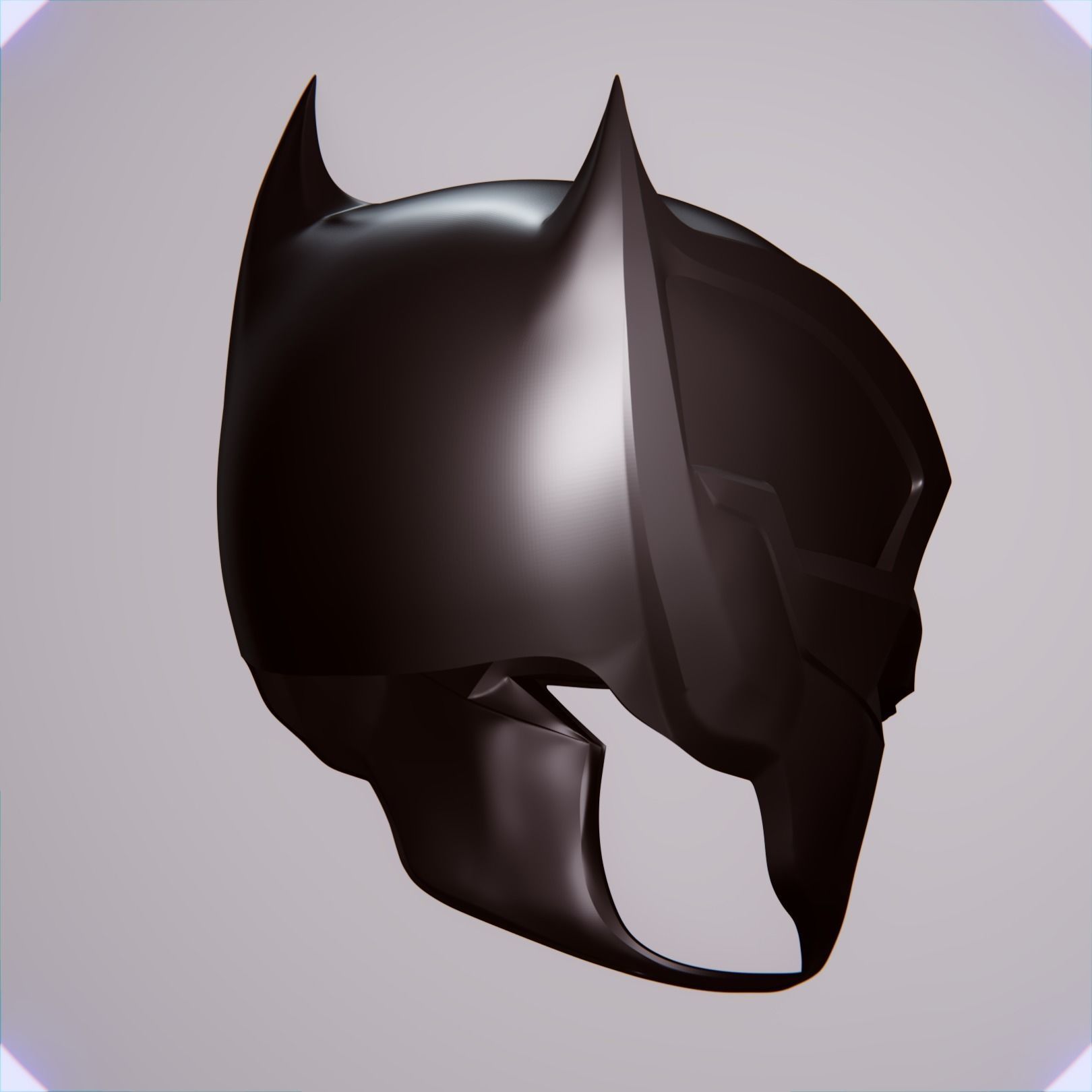 BATMAN DAMNED COWL AND NECK CHEST 3D print model_8