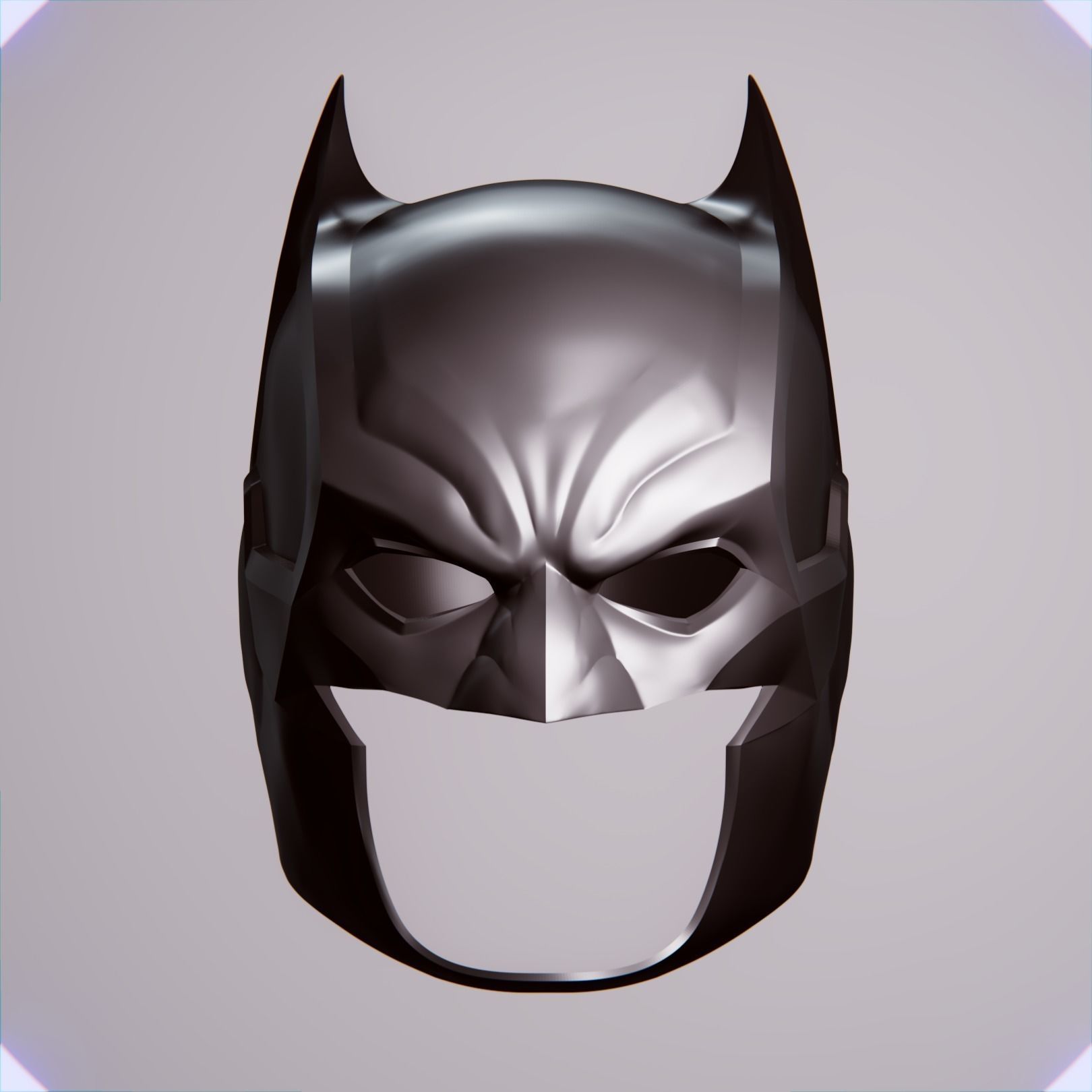 BATMAN DAMNED COWL AND NECK CHEST 3D print model_5