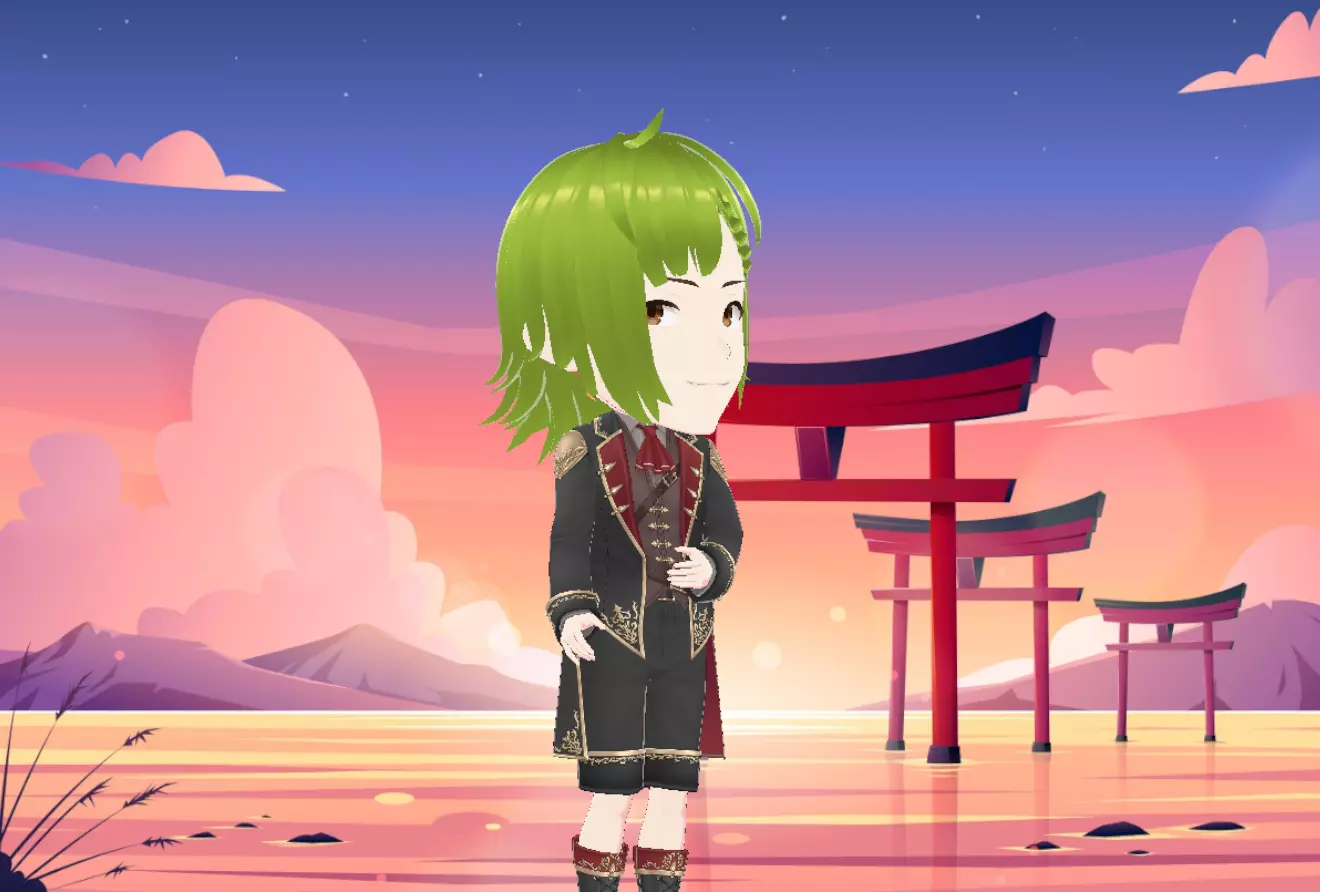 3D model of anime princes Low-poly 3D model