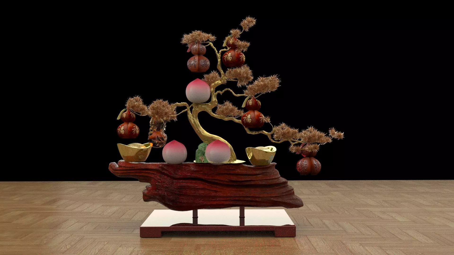 Chinese gourd tree 3D model