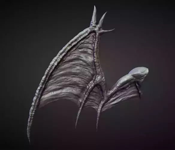 WING1 high poly sculpt