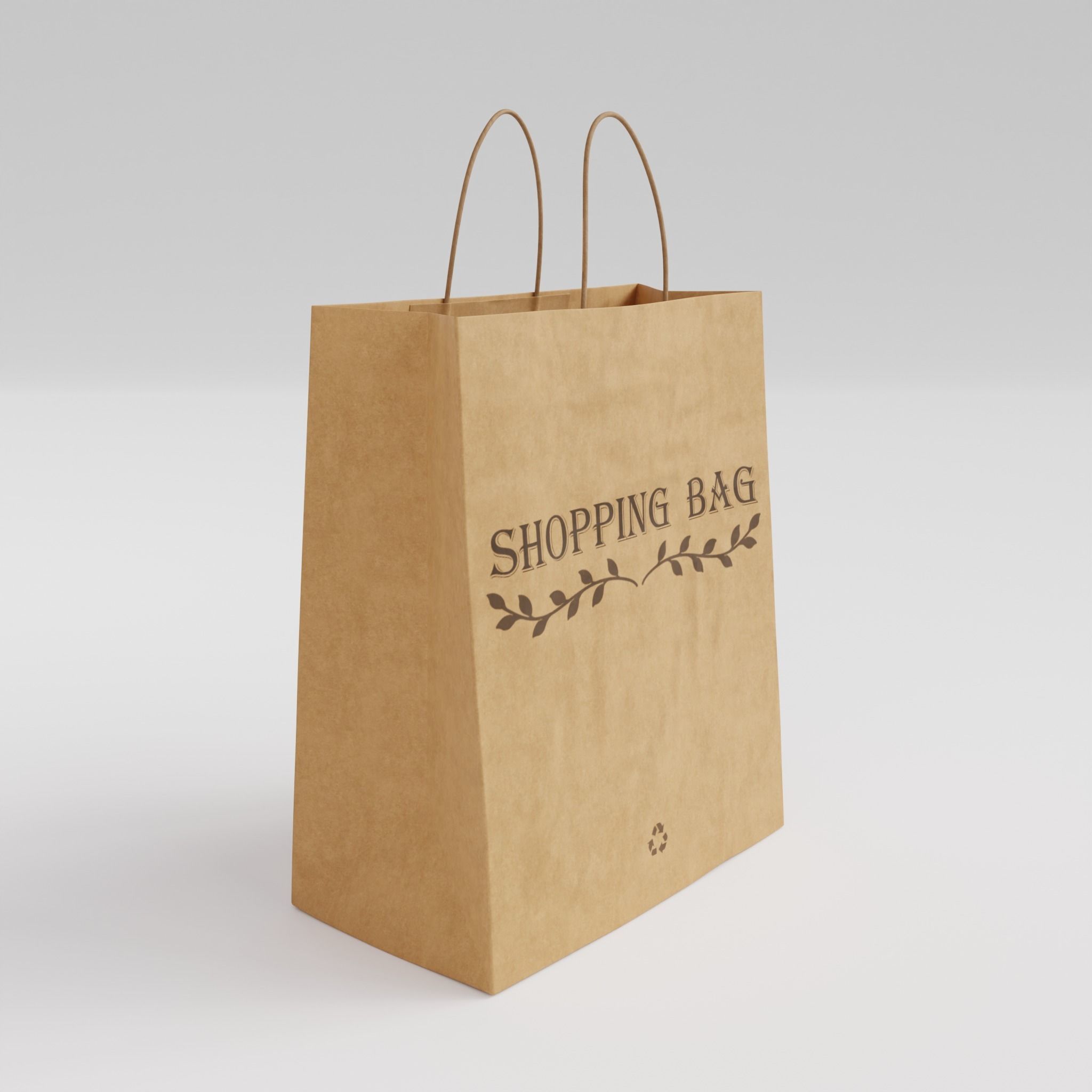 Shopping Bag 1 3D model_3