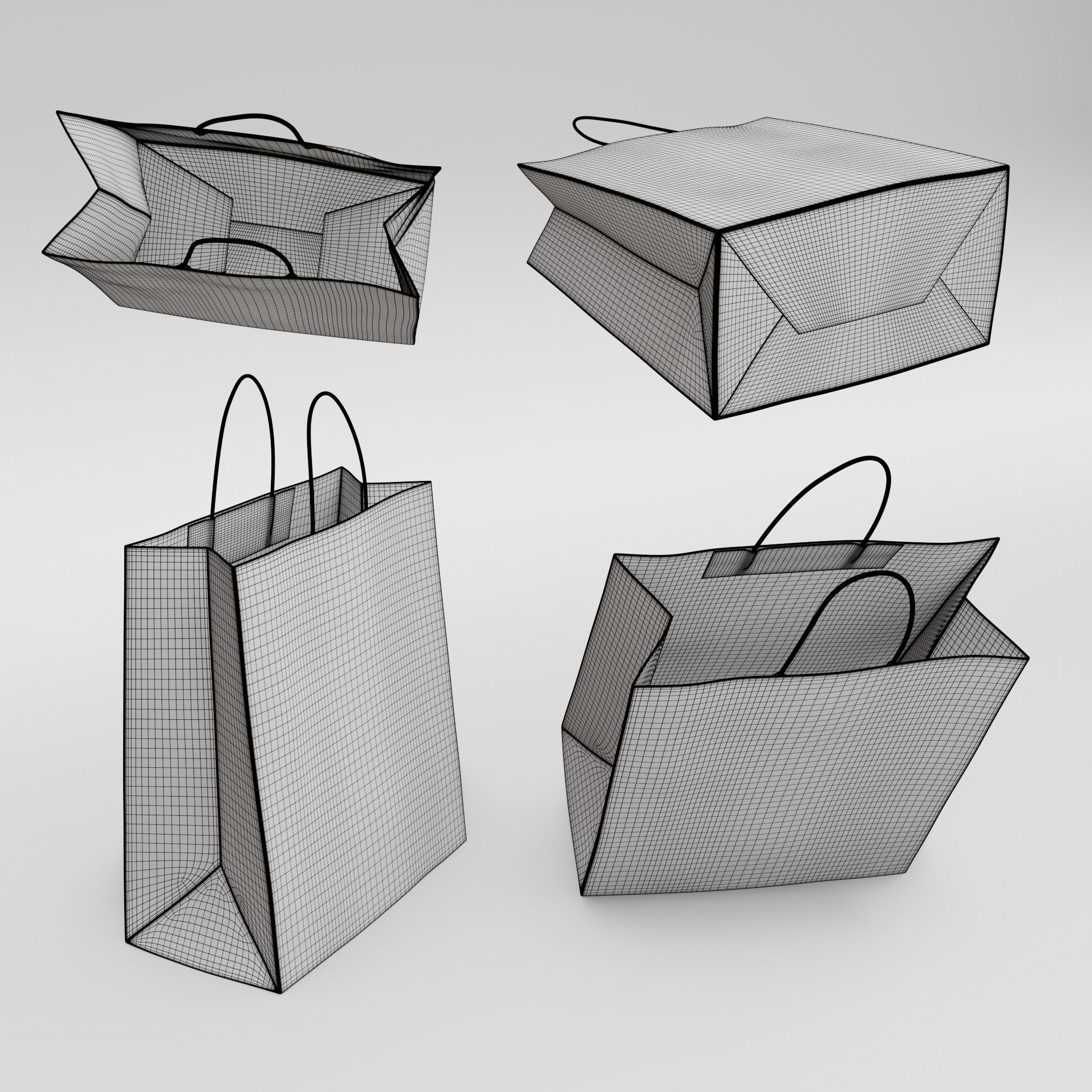 Shopping Bag 1 3D model_14