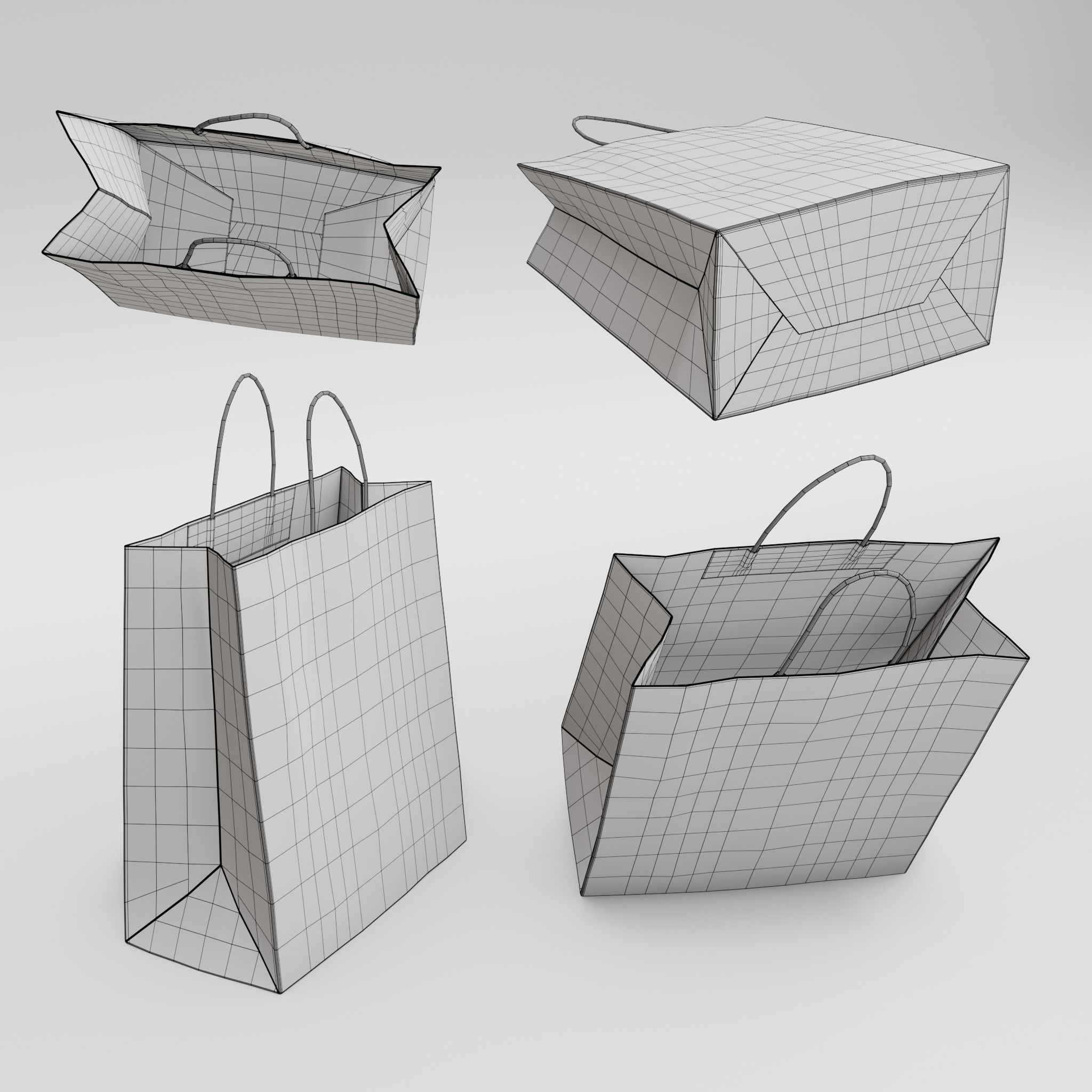 Shopping Bag 1 3D model_12
