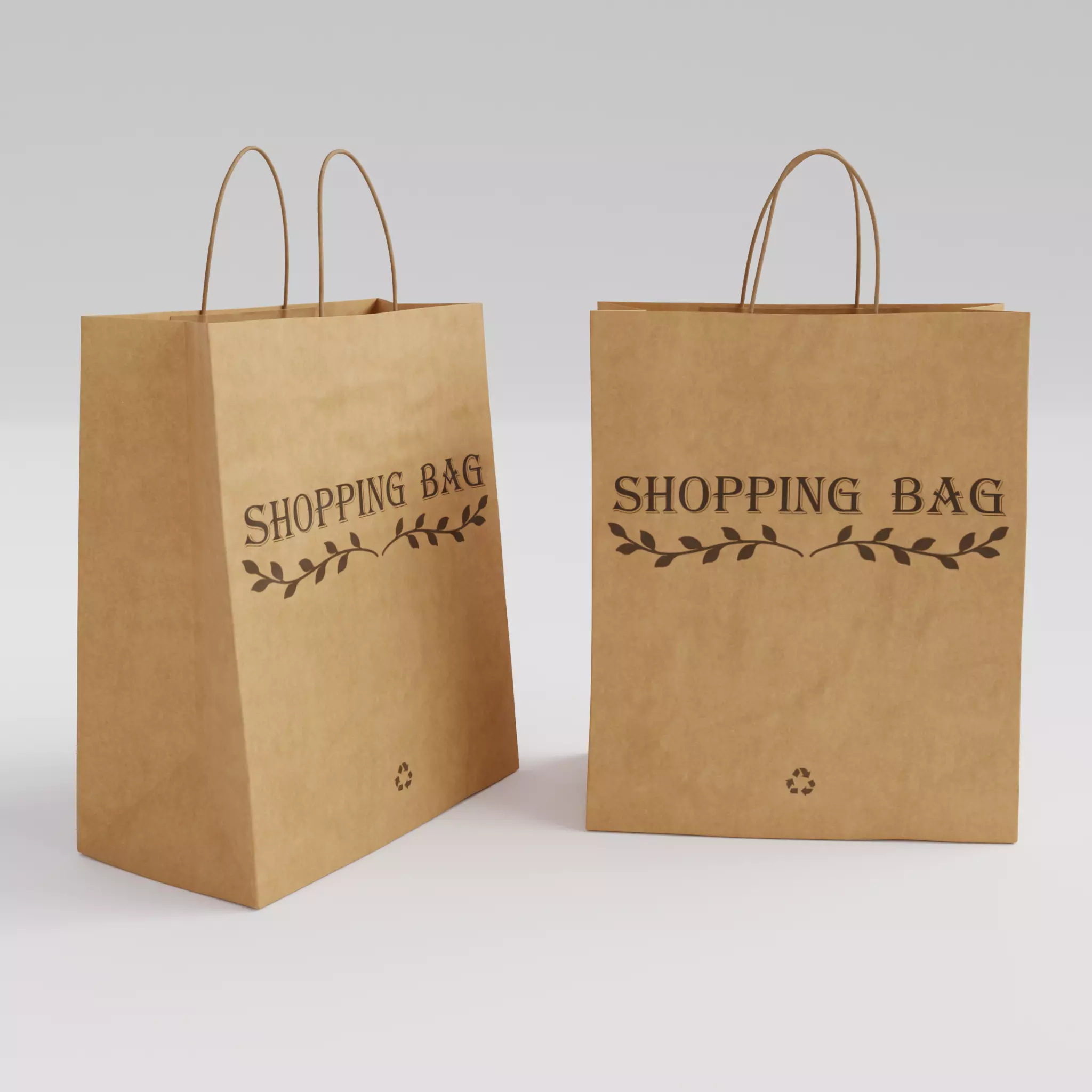 Shopping Bag 1 3D model_0