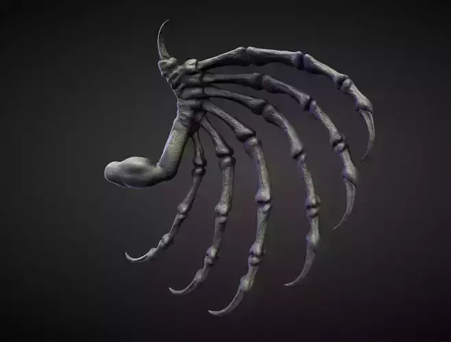 WING4 high poly sculpt