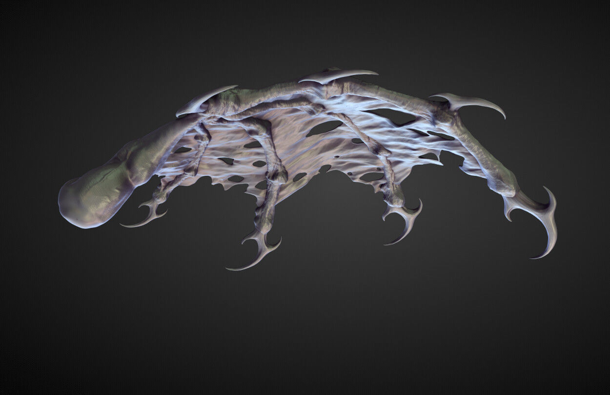 WING5 high poly sculpt 3D model_3