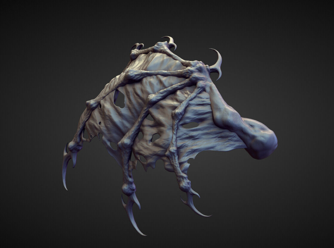 WING5 high poly sculpt 3D model_1