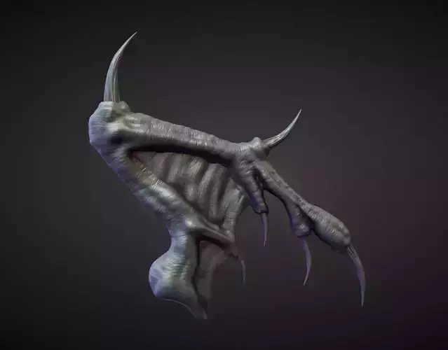 WING6 high poly sculpt