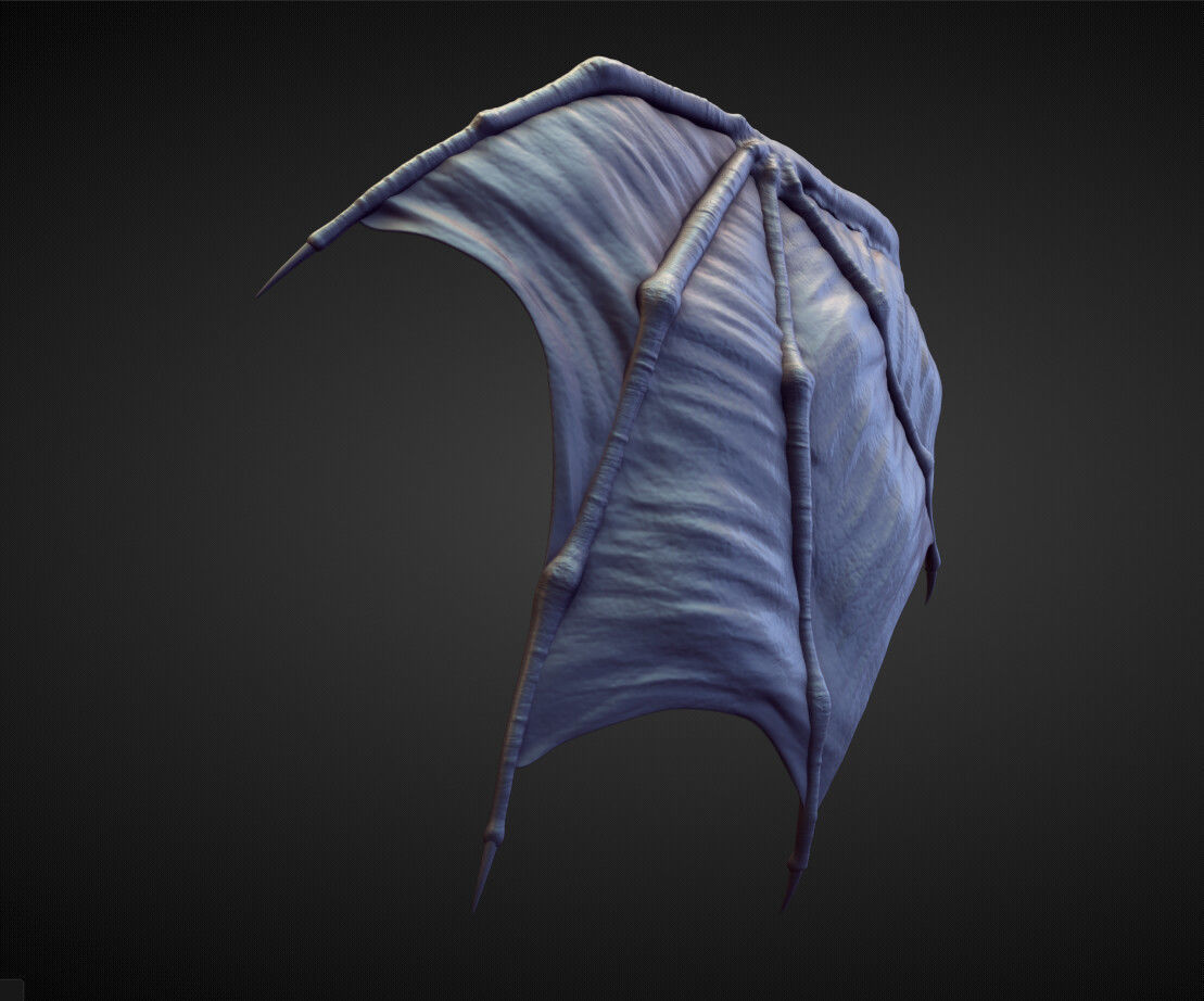 WING7 high poly sculpt 3D model_2