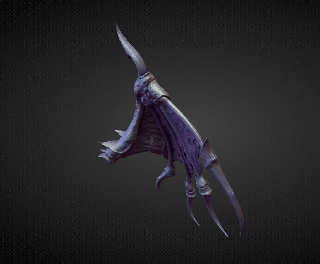 WING9 high poly sculpt 3D model_3