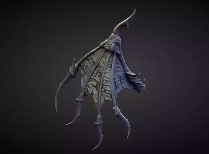 WING9 high poly sculpt