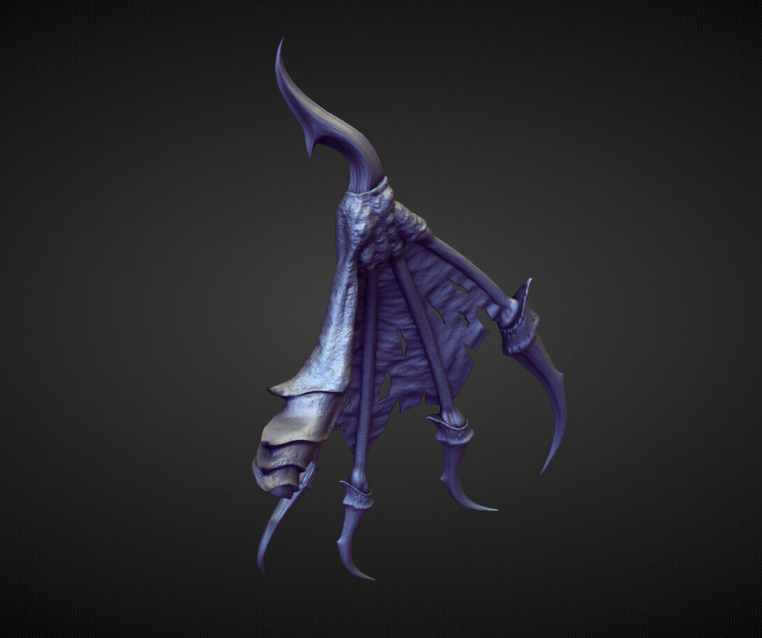 WING9 high poly sculpt 3D model_2