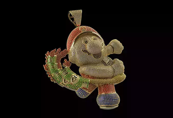 Super Mario Hip Hop Pendant