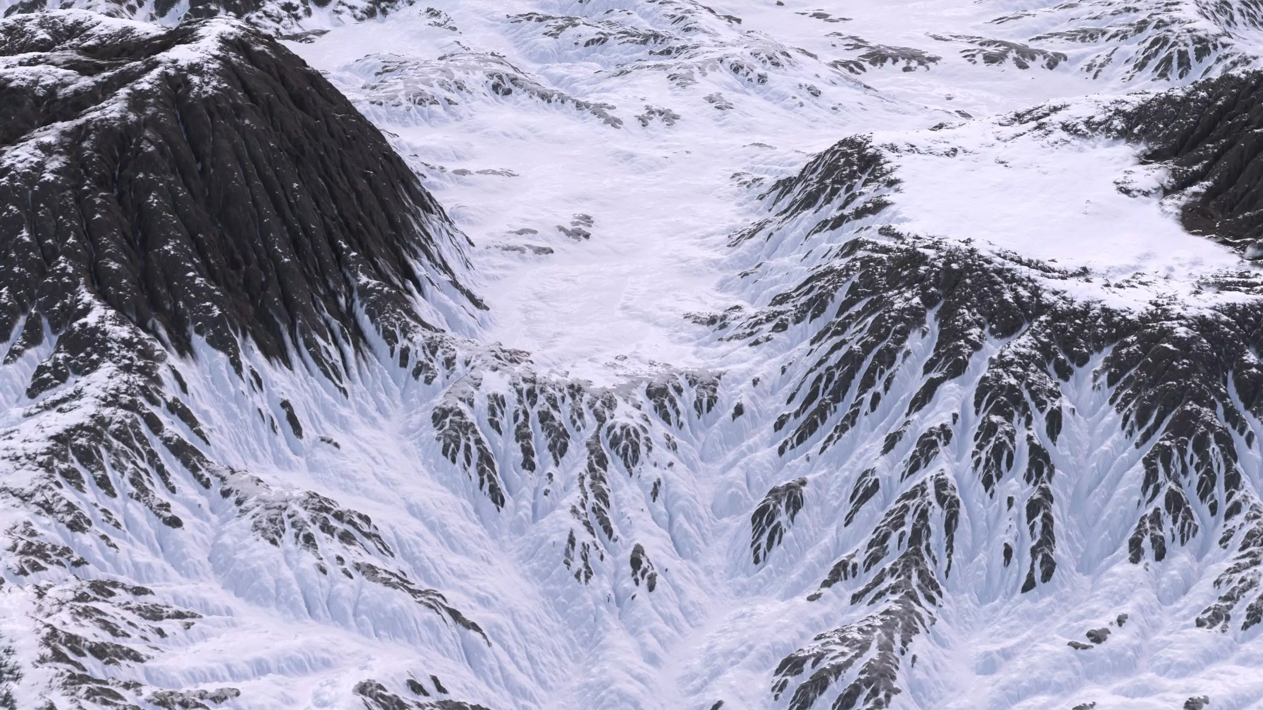 SnowMountain mountain covered in snow 3D model_0