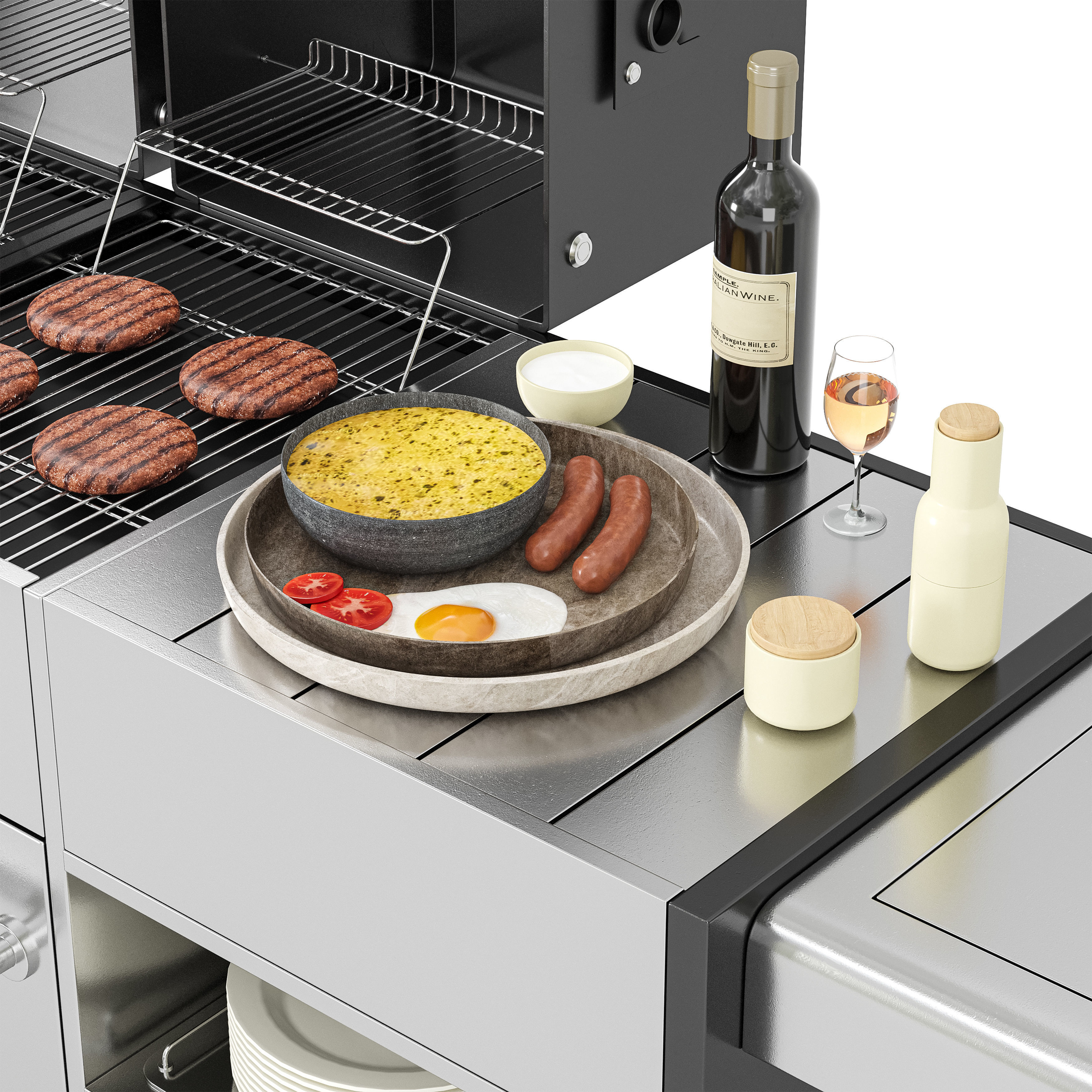 Barbecue 19 3D model_2