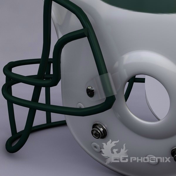 New York Jets official game helmet 3D model_1