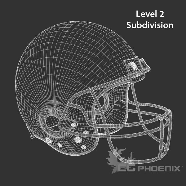 New York Jets official game helmet 3D model_4