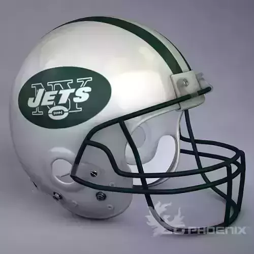New York Jets official game helmet 3D model