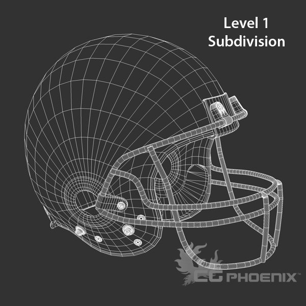 New York Jets official game helmet 3D model_5