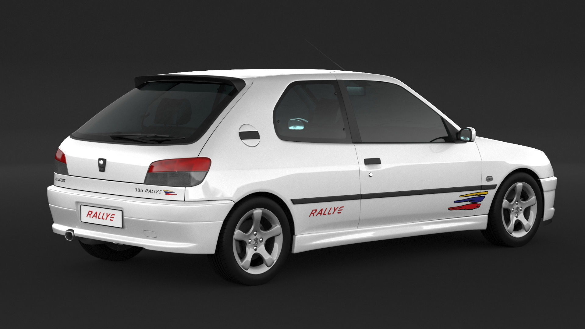 Peugeot 306 Rallye 3D model_1