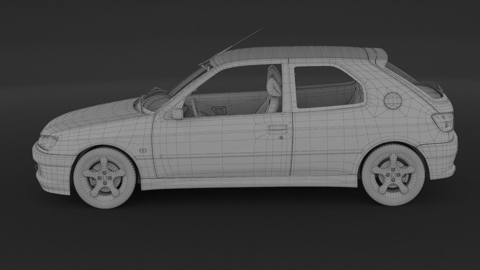 Peugeot 306 Rallye 3D model_9