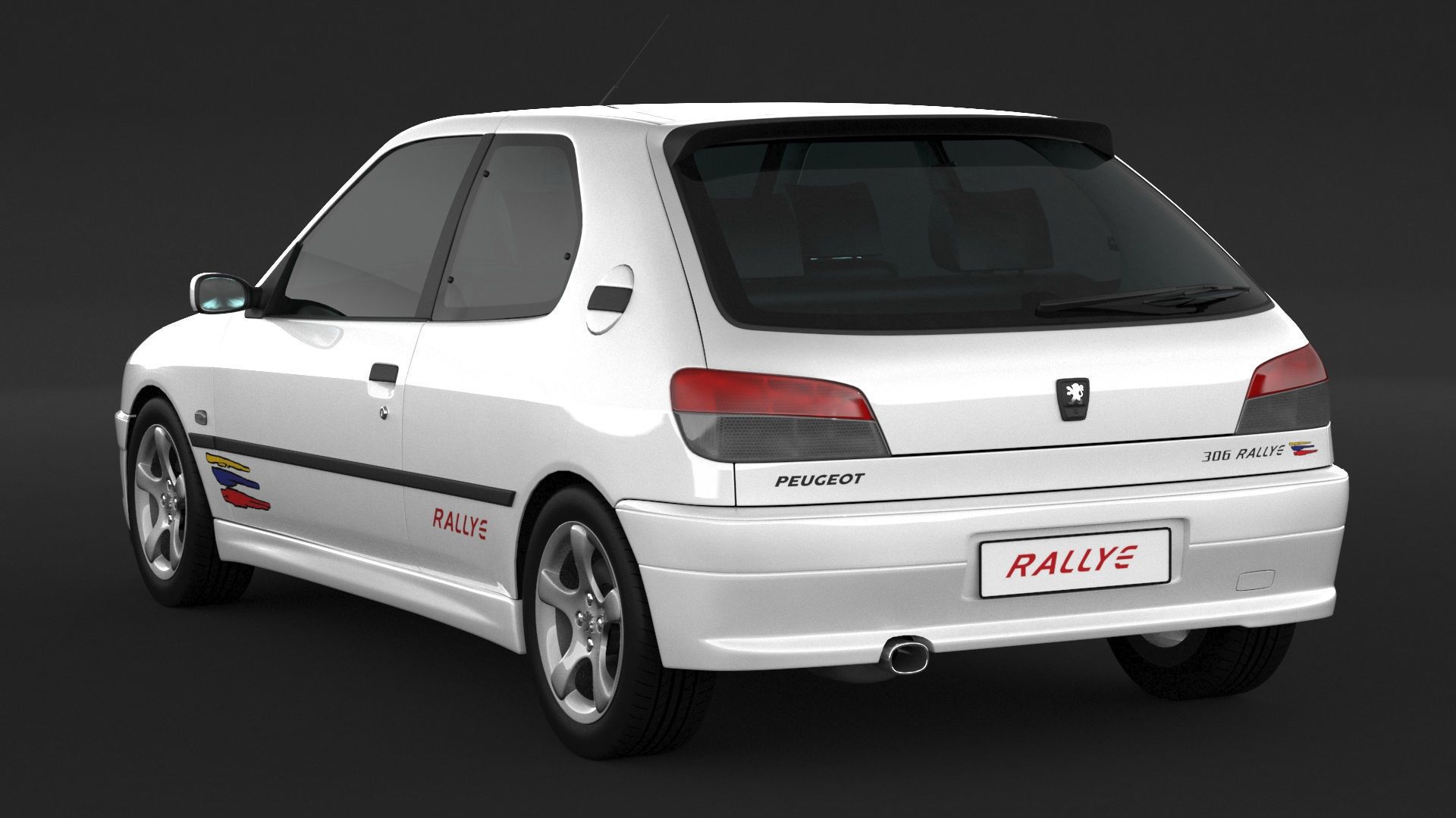 Peugeot 306 Rallye 3D model_3