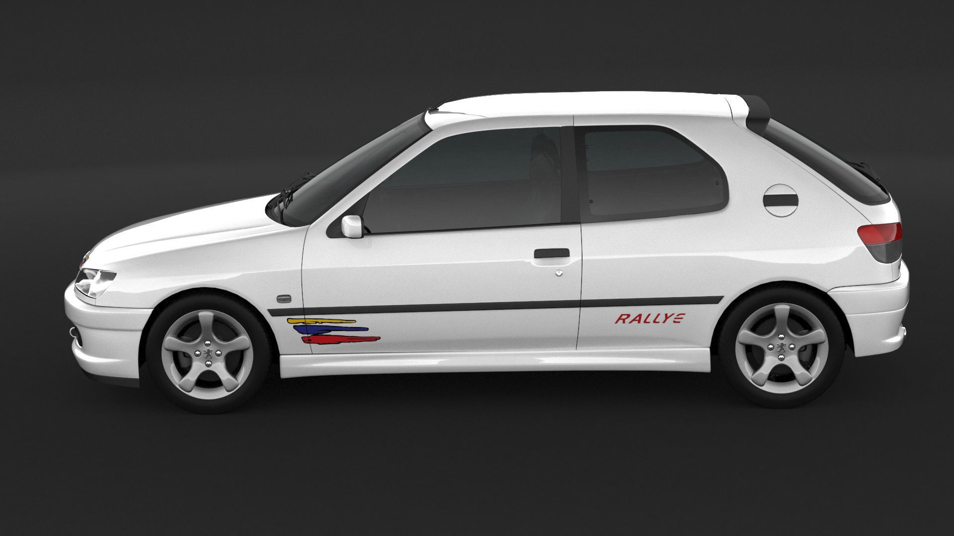 Peugeot 306 Rallye 3D model_4
