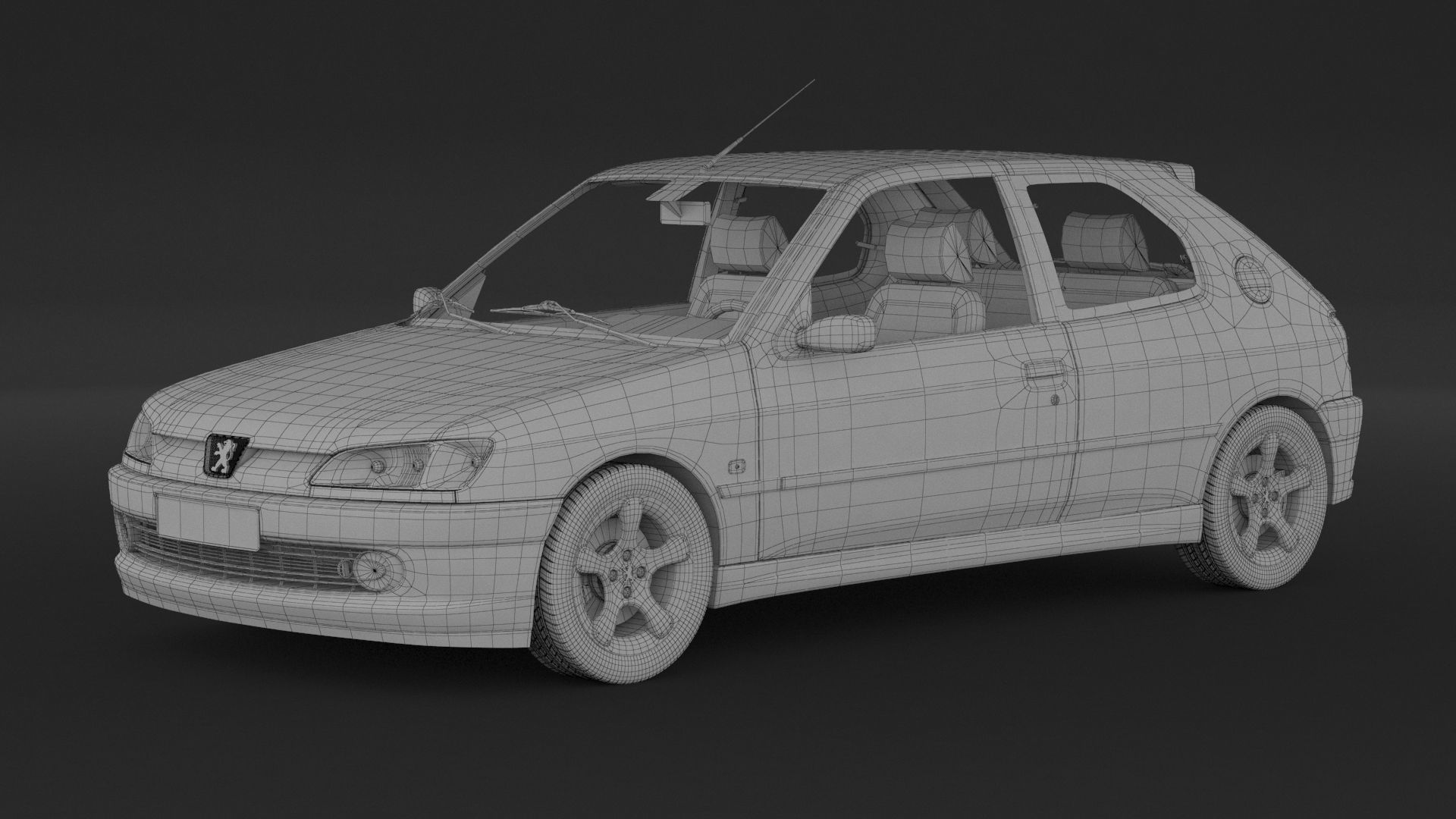 Peugeot 306 Rallye 3D model_7