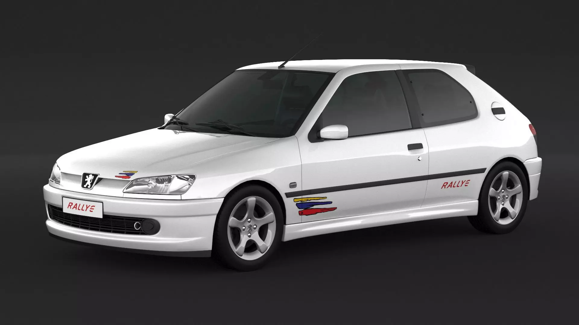 Peugeot 306 Rallye 3D model_0