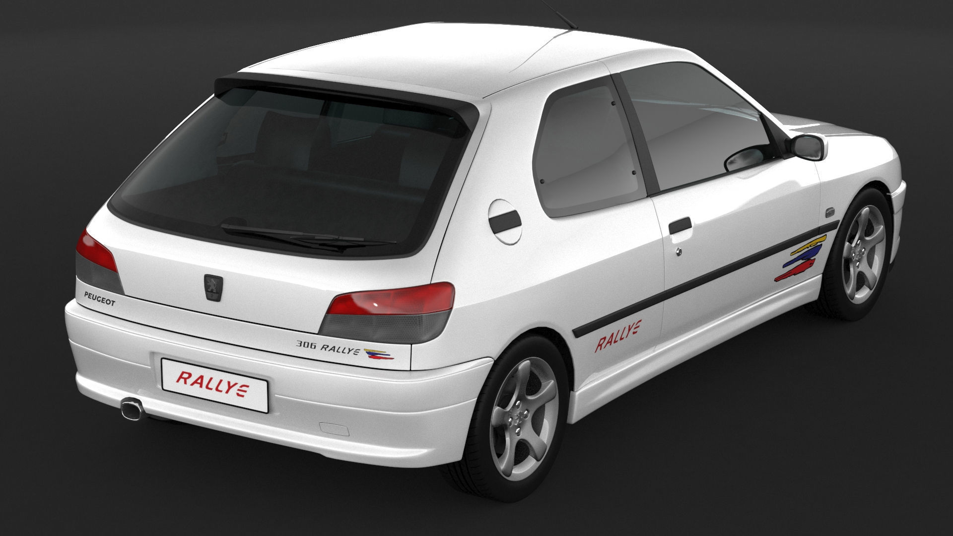 Peugeot 306 Rallye 3D model_6