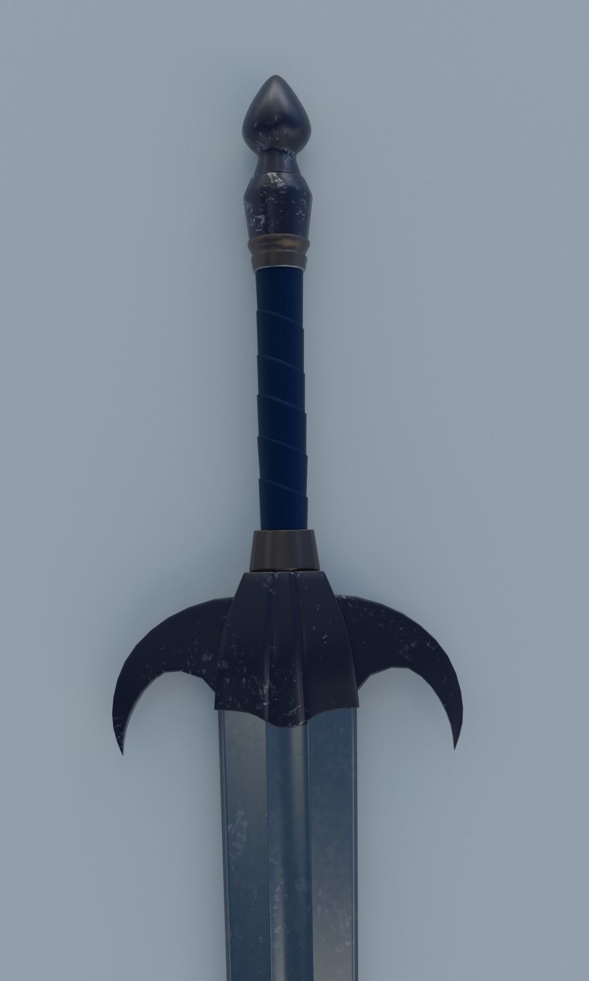 Fantasy sword low poly 3D model PBR weapon Low-poly 3D model_8