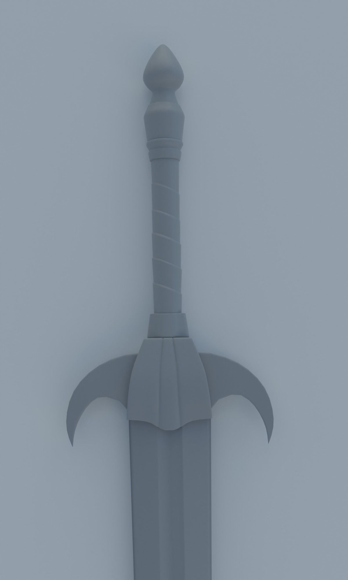 Fantasy sword low poly 3D model PBR weapon Low-poly 3D model_18