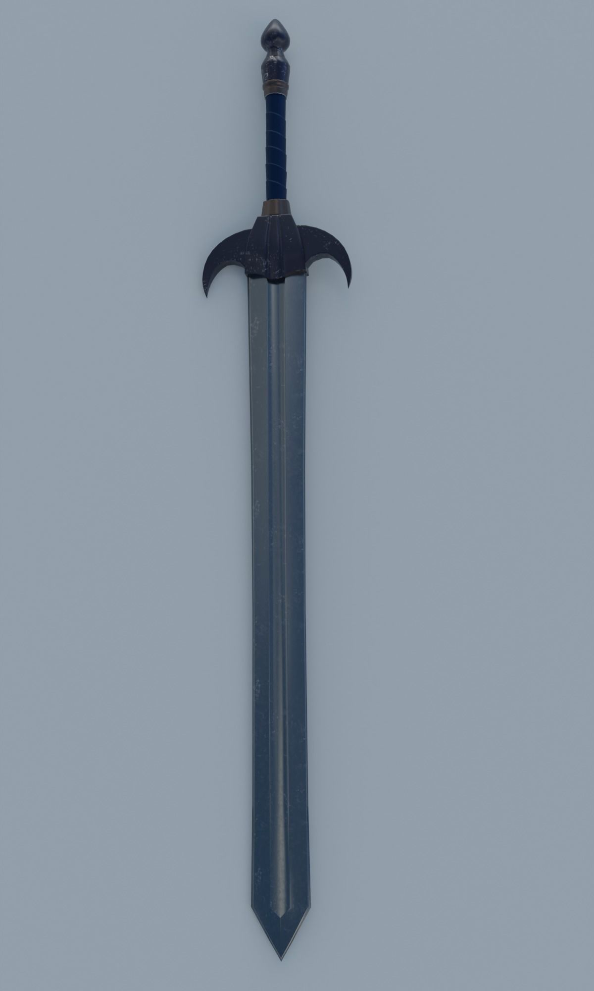 Fantasy sword low poly 3D model PBR weapon Low-poly 3D model_7